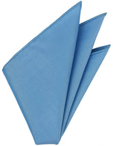 Sky Blue Thai Shot Silk Pocket Square VPS-5